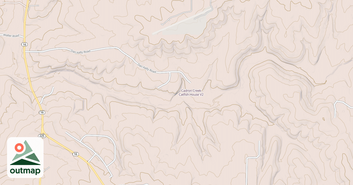 Map of Cadron Creek Catfish House