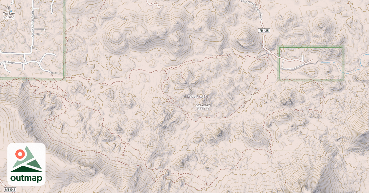 Map of Uncle Rico