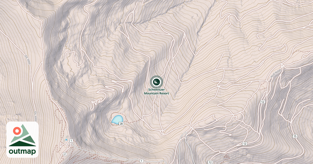 Map of Schweitzer Mountain Resort
