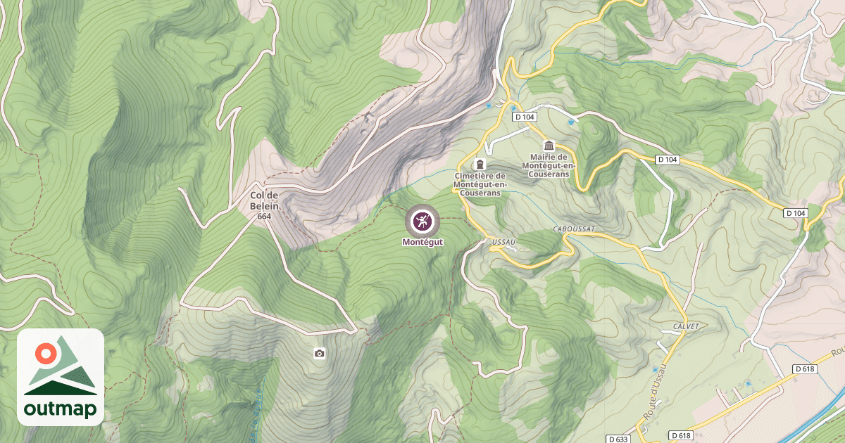 Map of Montégut