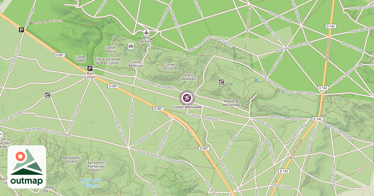 Map of Cuvier Merveille