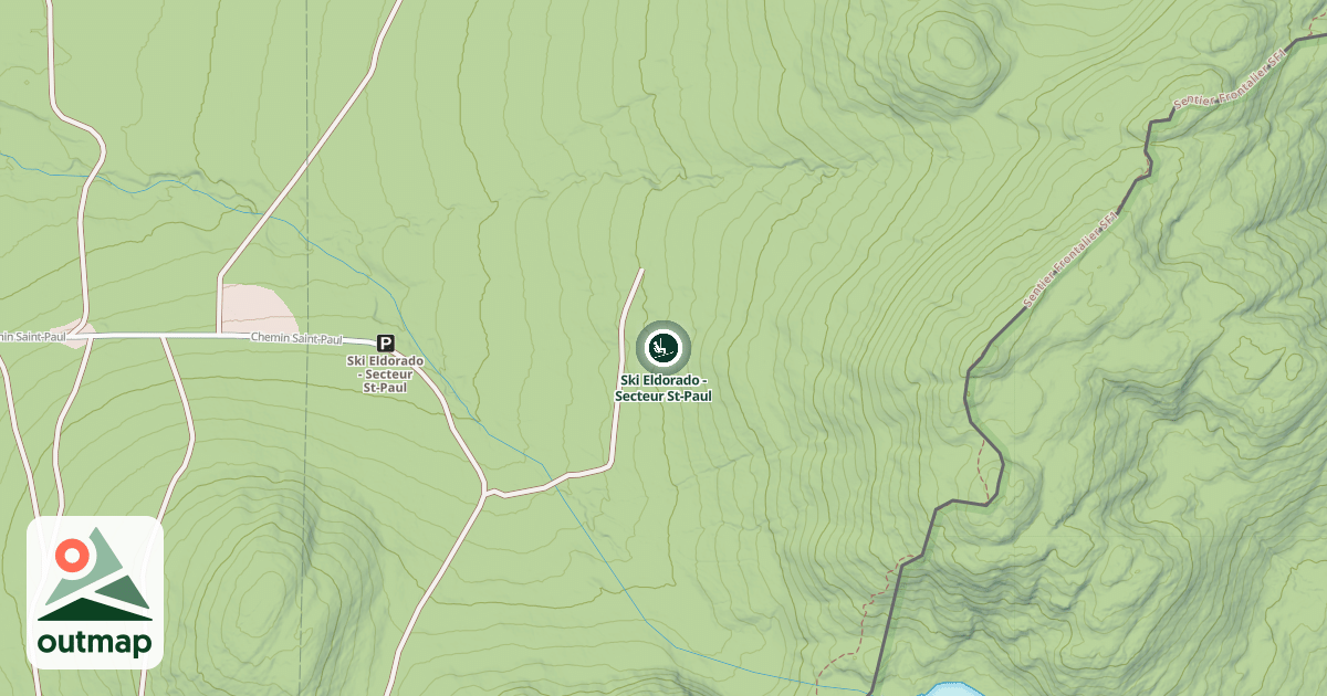 Map of Ski Eldorado - Secteur St-Paul
