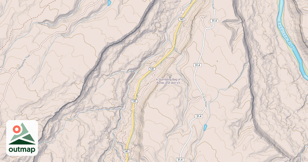 Map of A Stumbling Bag of Bones and Skin