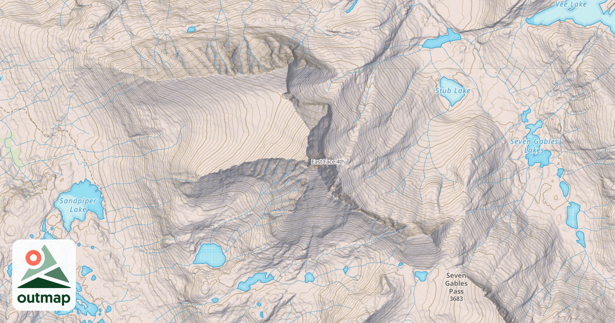 Map of East Face