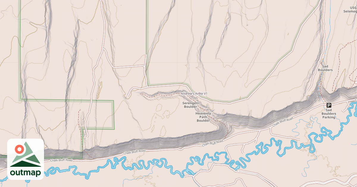 Map of Andrew's Arête