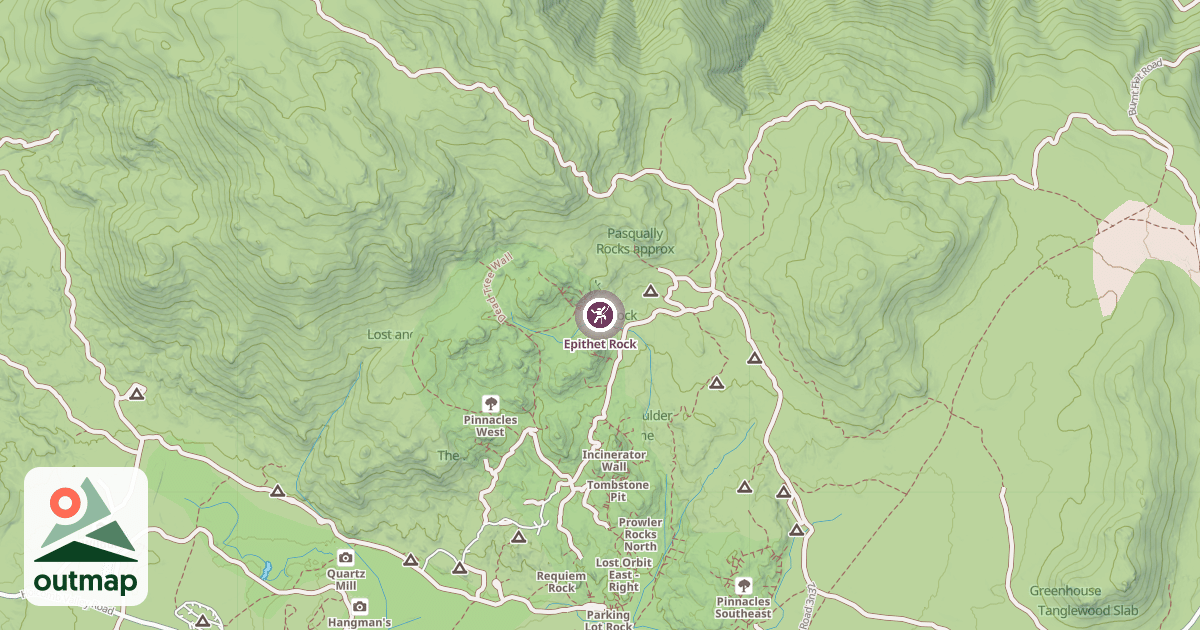 Map of Epithet Rock
