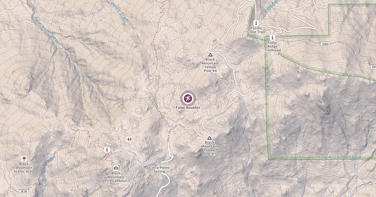 Map preview of False Boulder