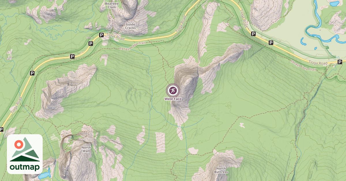Map of West Face