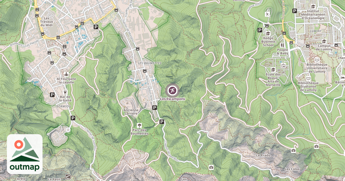 Map of Les Escampons