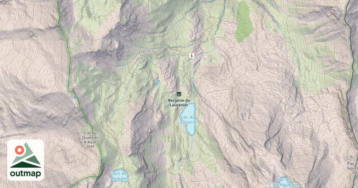 Map of Bergerie du Lauzanier
