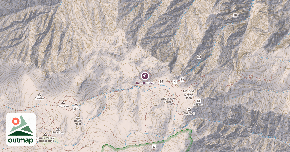 Map of Dike Boulder