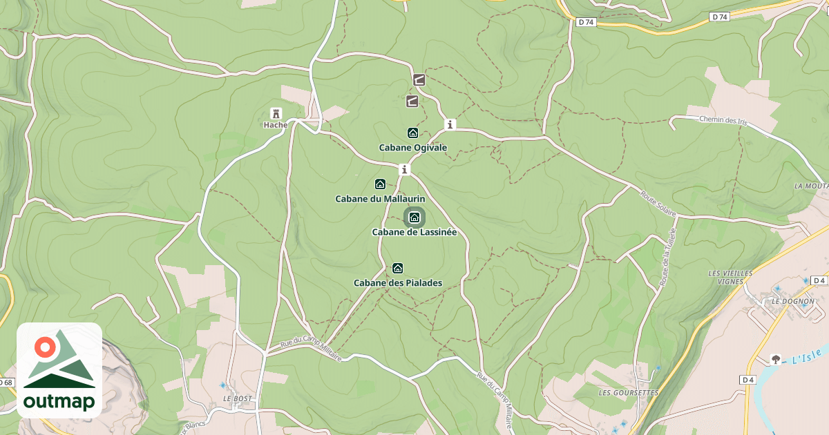 Map of Cabane de Lassinée