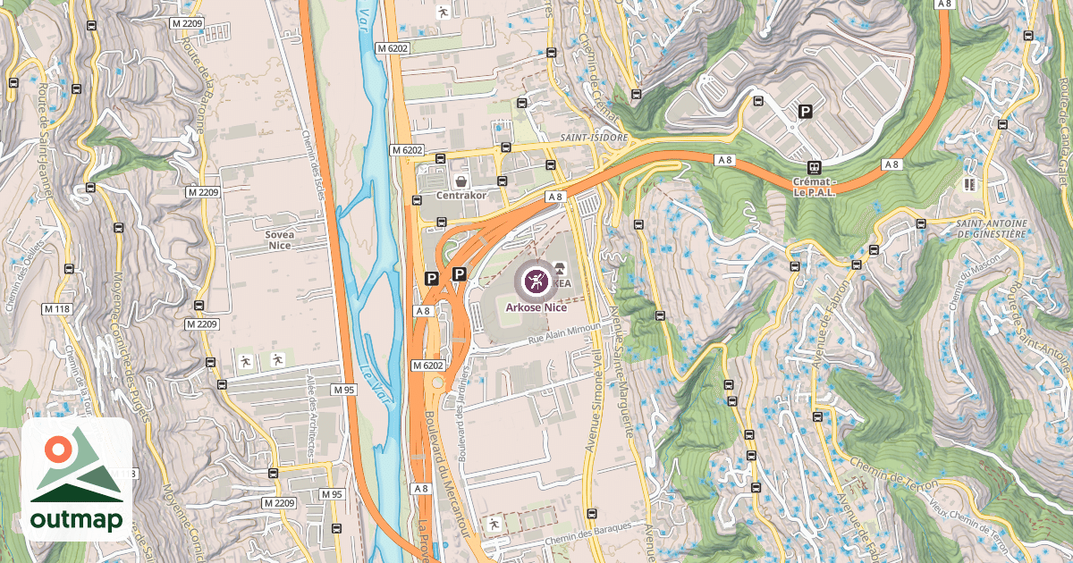 Map of Arkose Nice