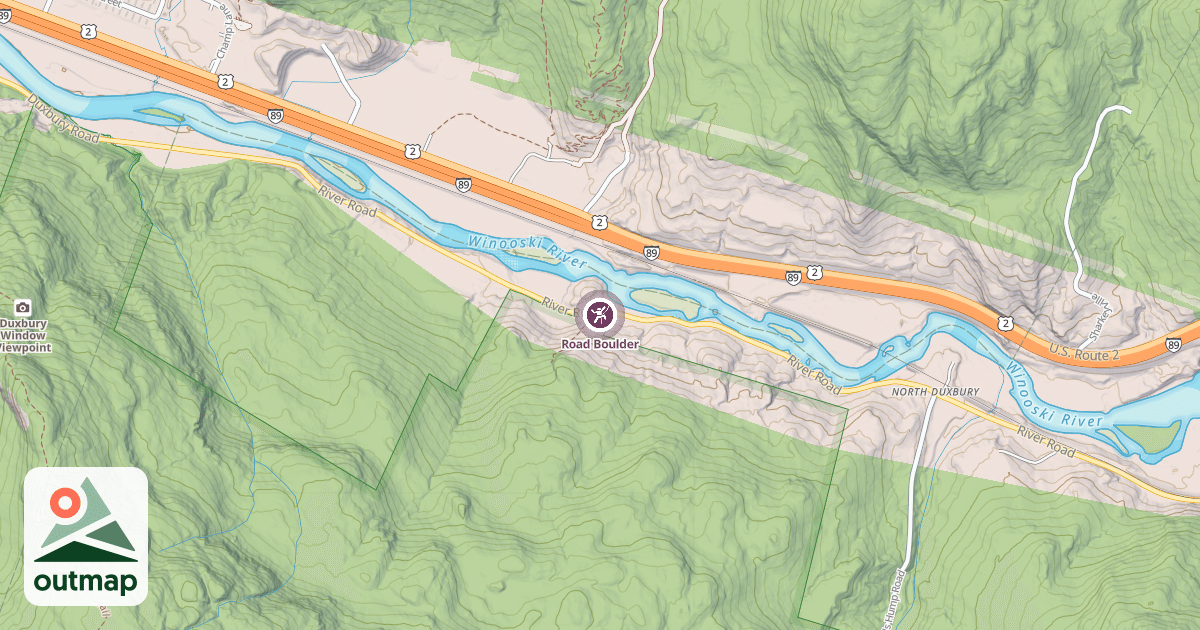 Map of Road Boulder