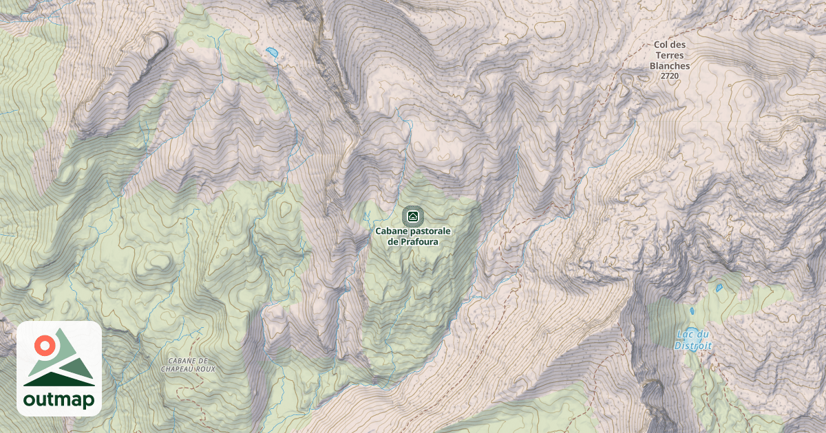 Map of Cabane pastorale de Prafoura
