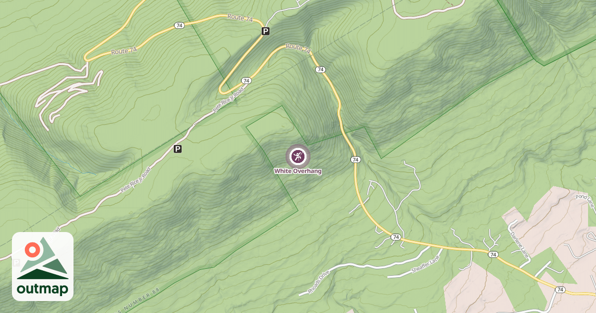 Map of White Overhang