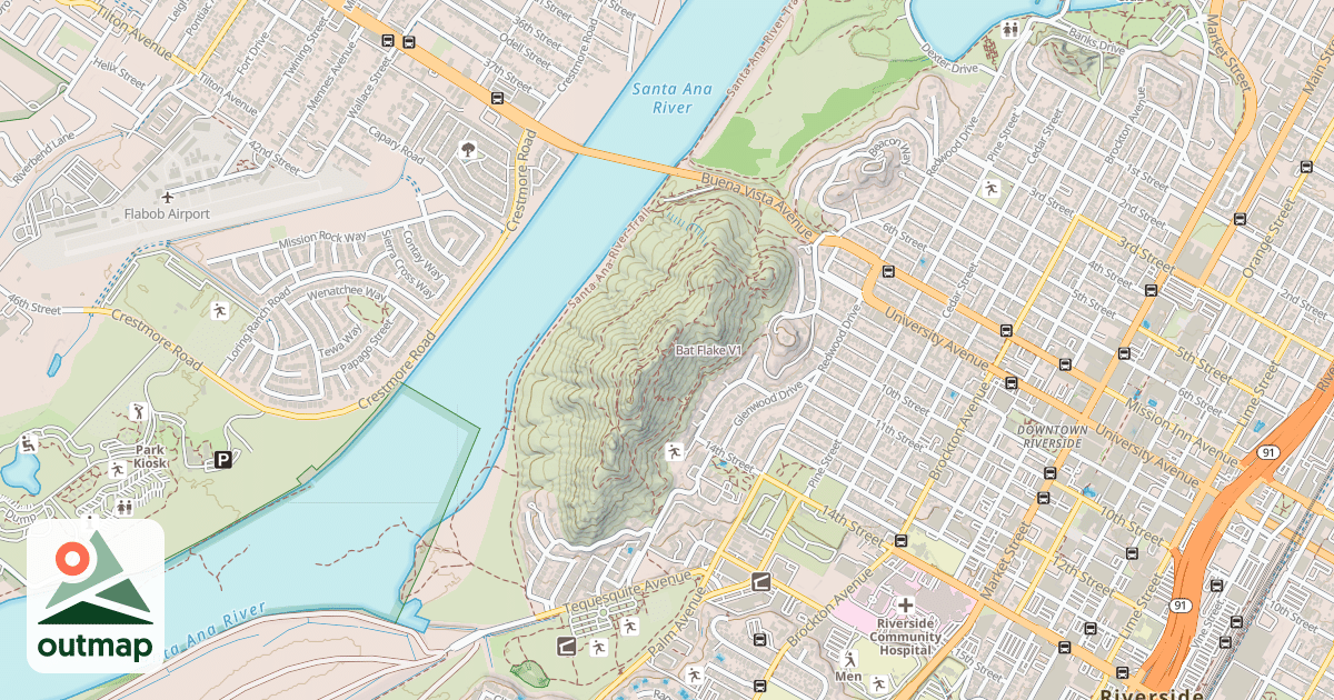 Map of Bat Flake