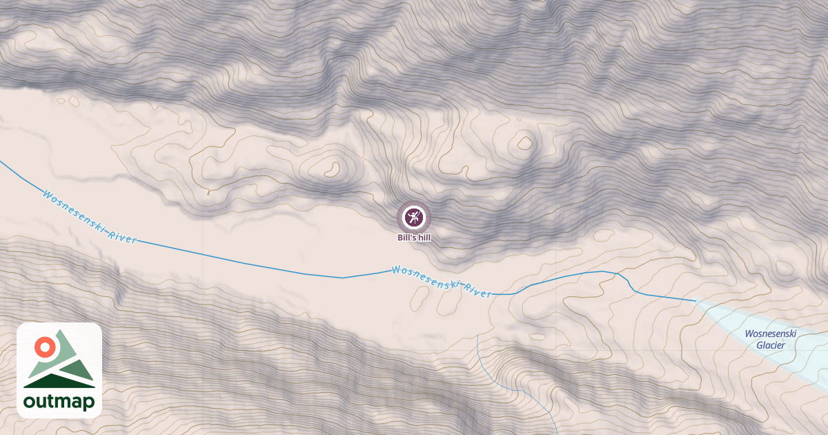Map of Bill's hill