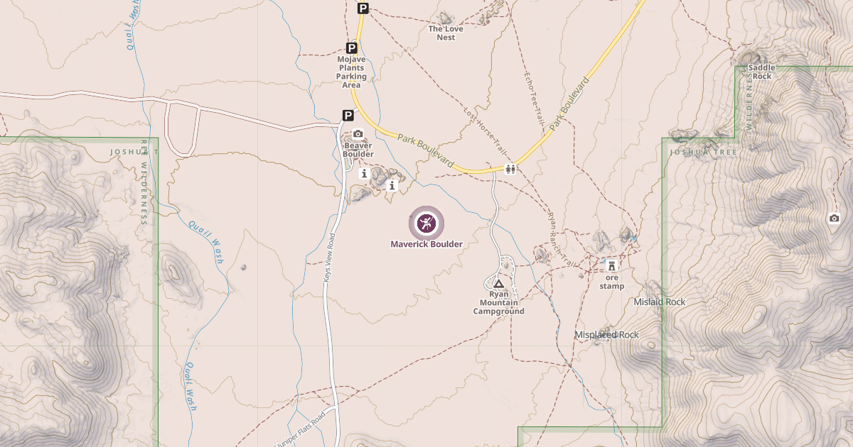 Map preview of Maverick Boulder