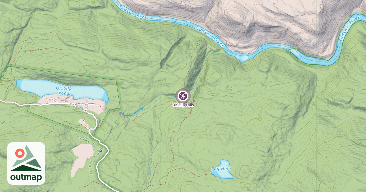 Map of OK Slip Falls