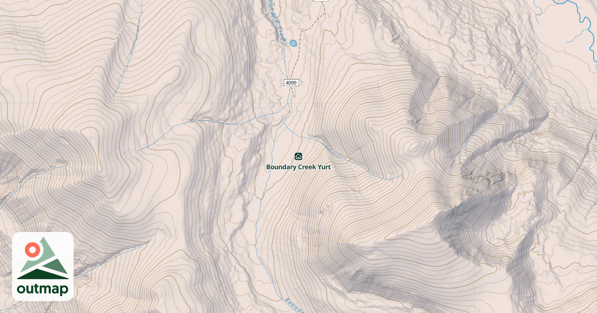 Map of Boundary Creek Yurt