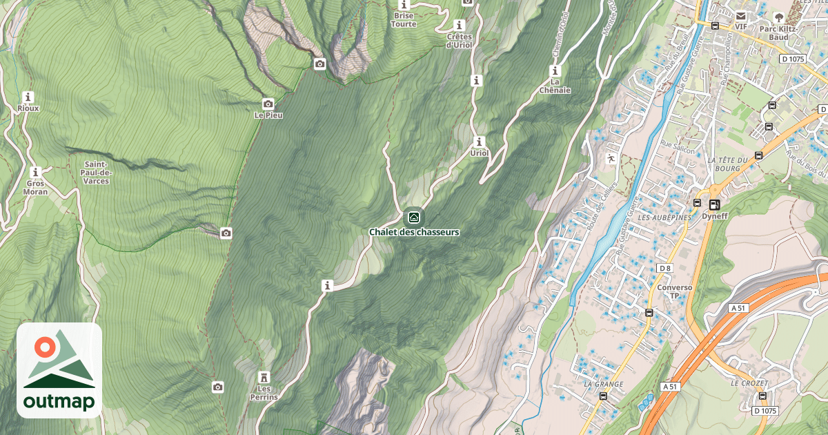 Map of Chalet des chasseurs
