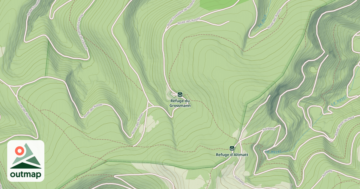 Map of Refuge du Grossmann