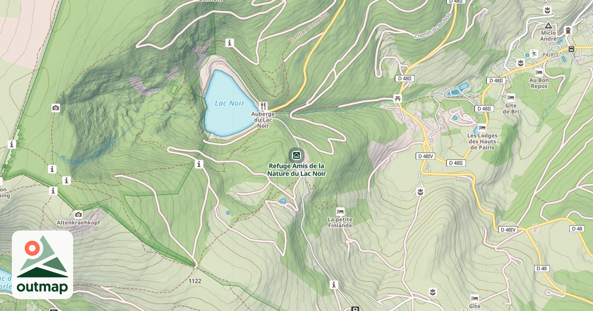Map of Refuge Amis de la Nature du Lac Noir