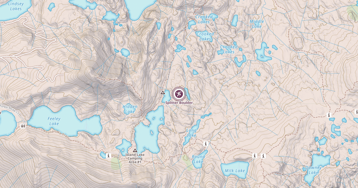 Map preview of Splitter Boulder