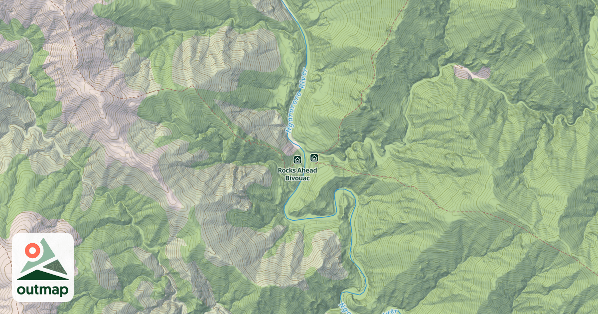 Map of Rocks Ahead Bivouac