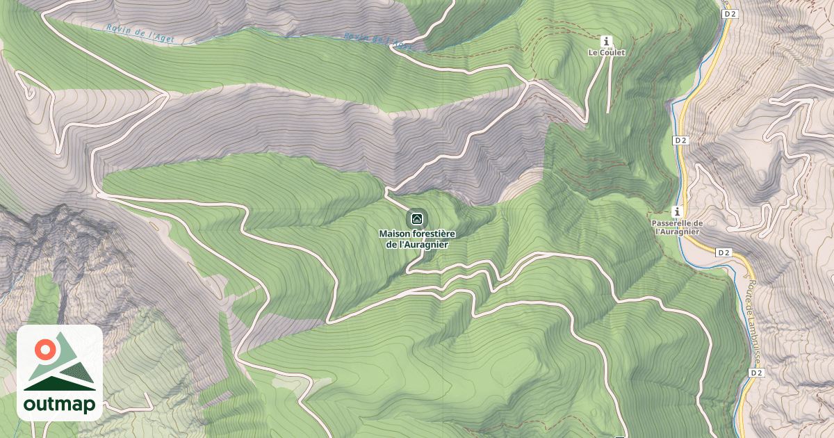 Map of Maison forestière de l'Auragnier