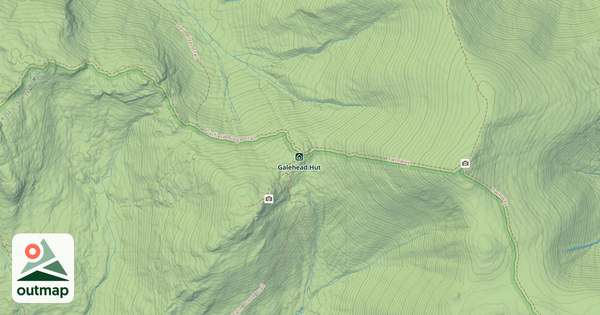 Map of Galehead Hut