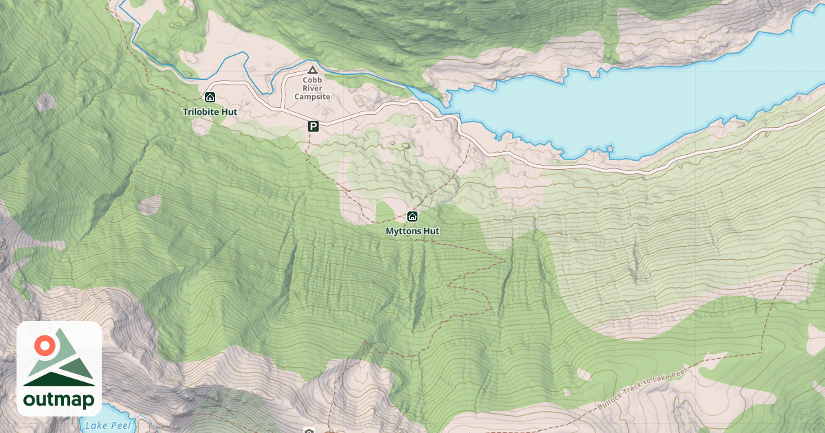 Map of Myttons Hut