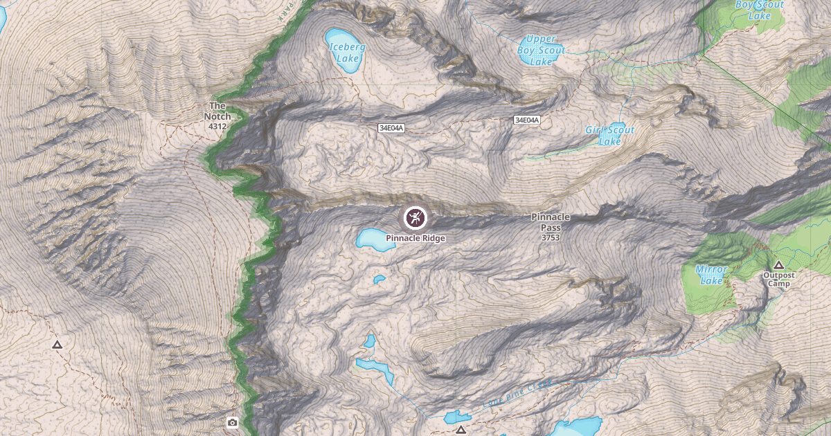 Map preview of Pinnacle Ridge