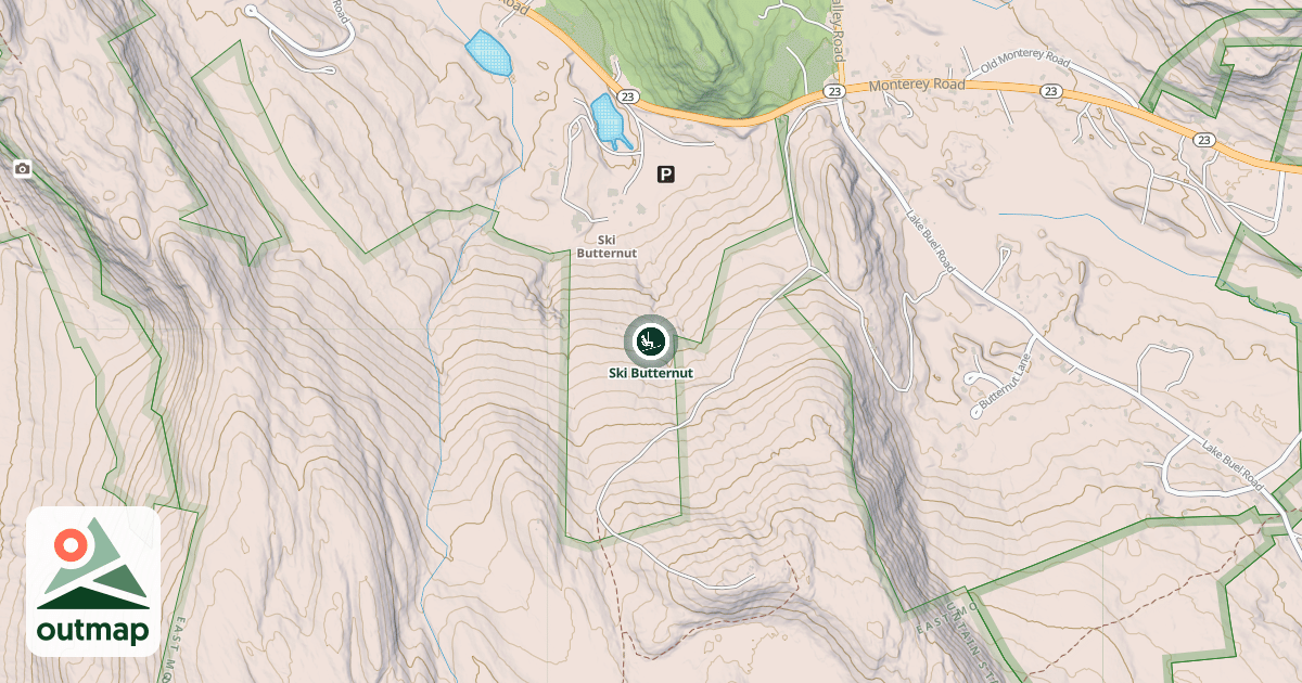Map of Ski Butternut