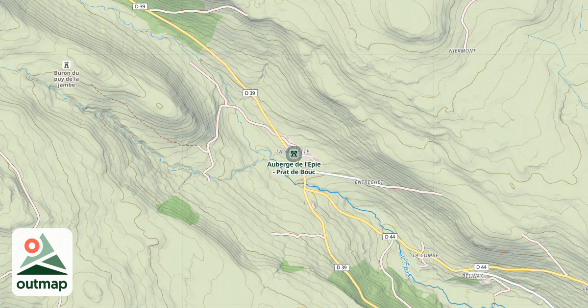 Map of Auberge de l'Epie - Prat de Bouc