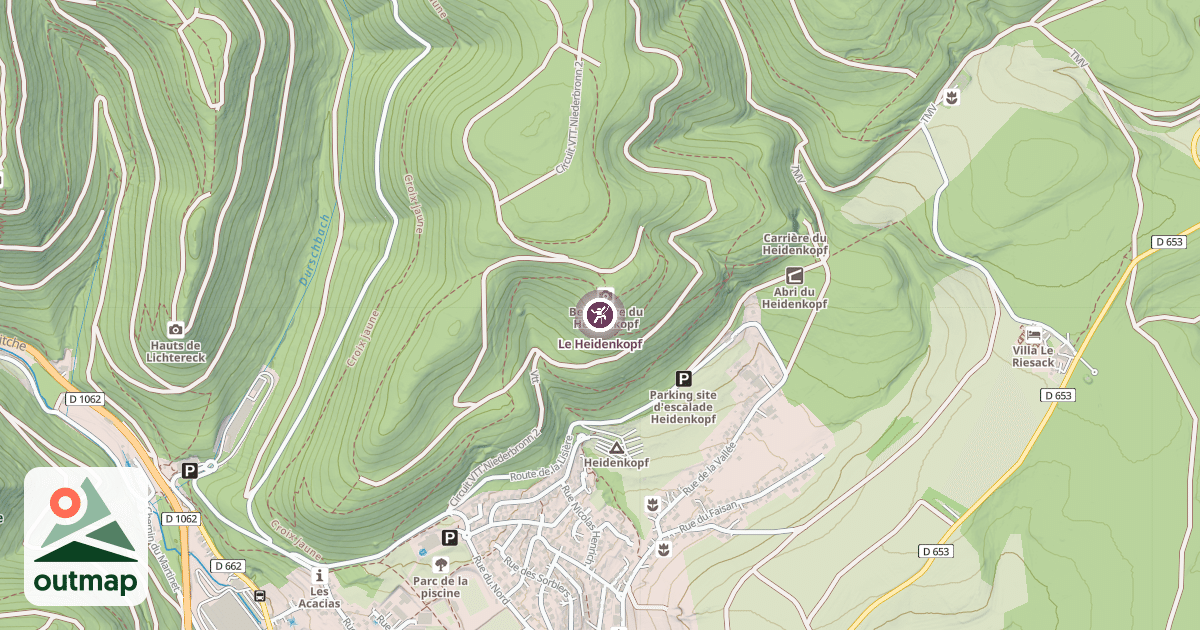 Map of Le Heidenkopf