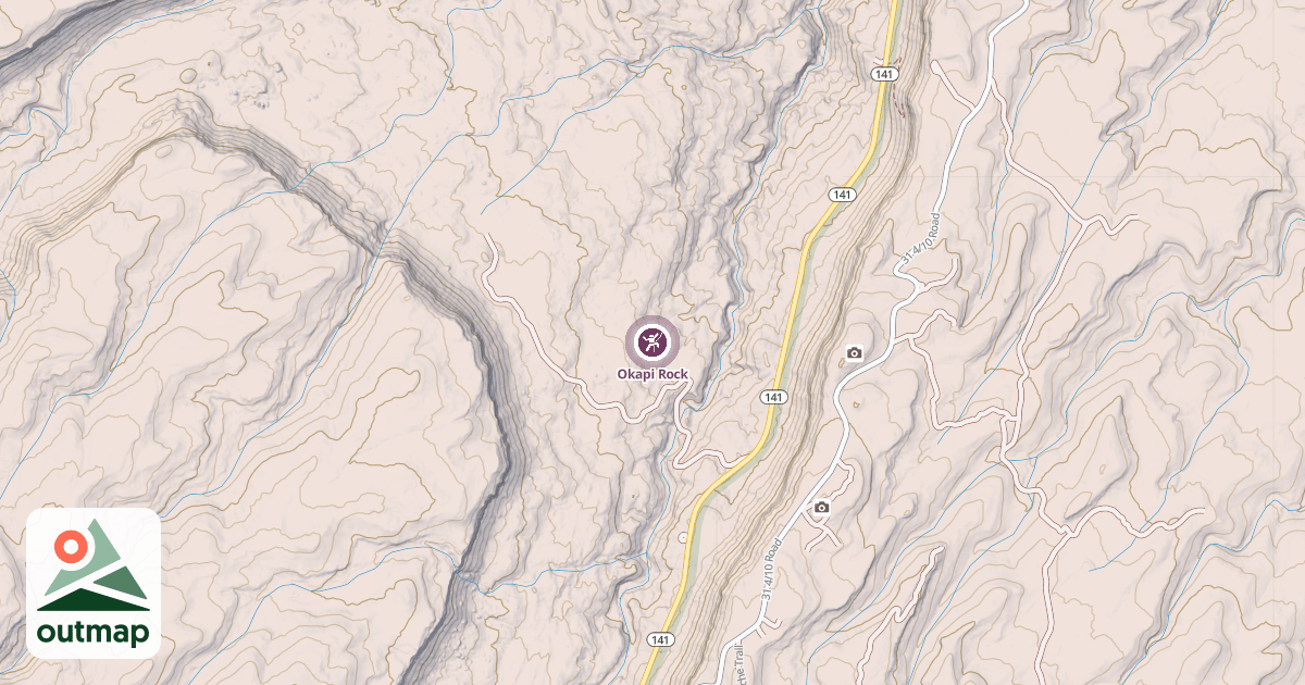 Map of Okapi Rock