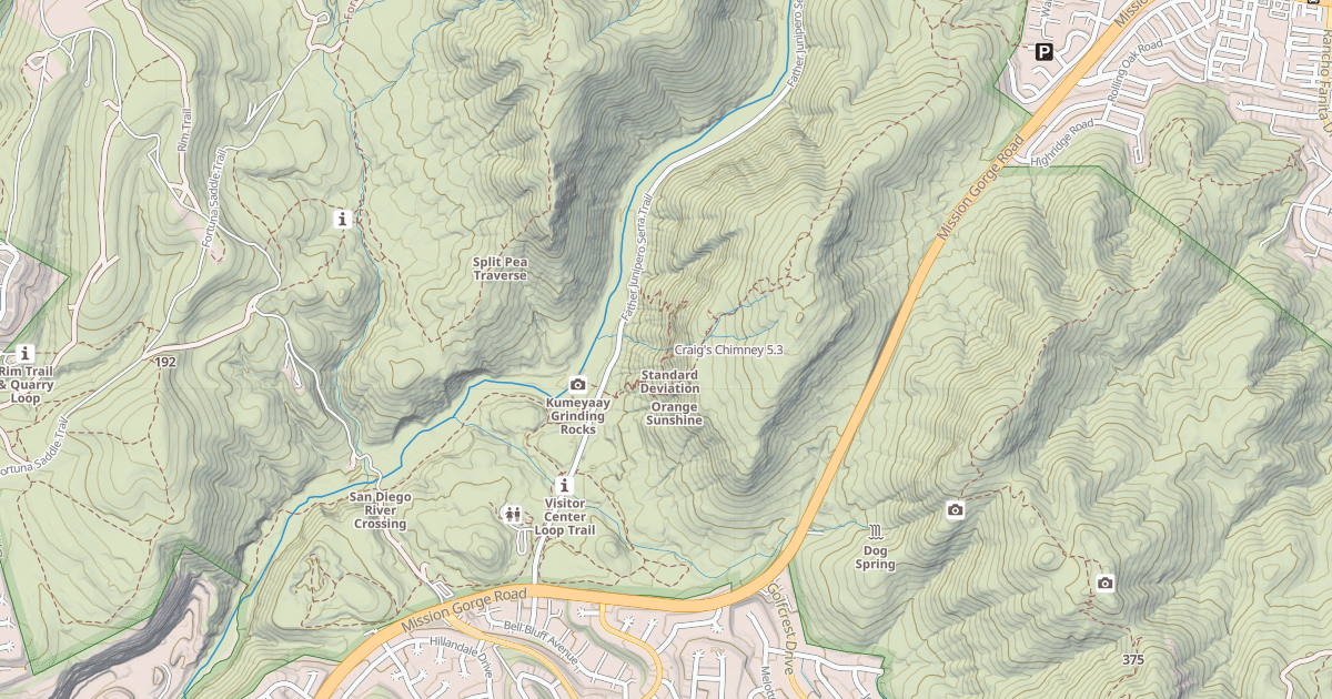 Map preview of Craig's Chimney