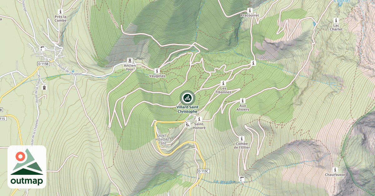 Map of Villard Saint Christophe