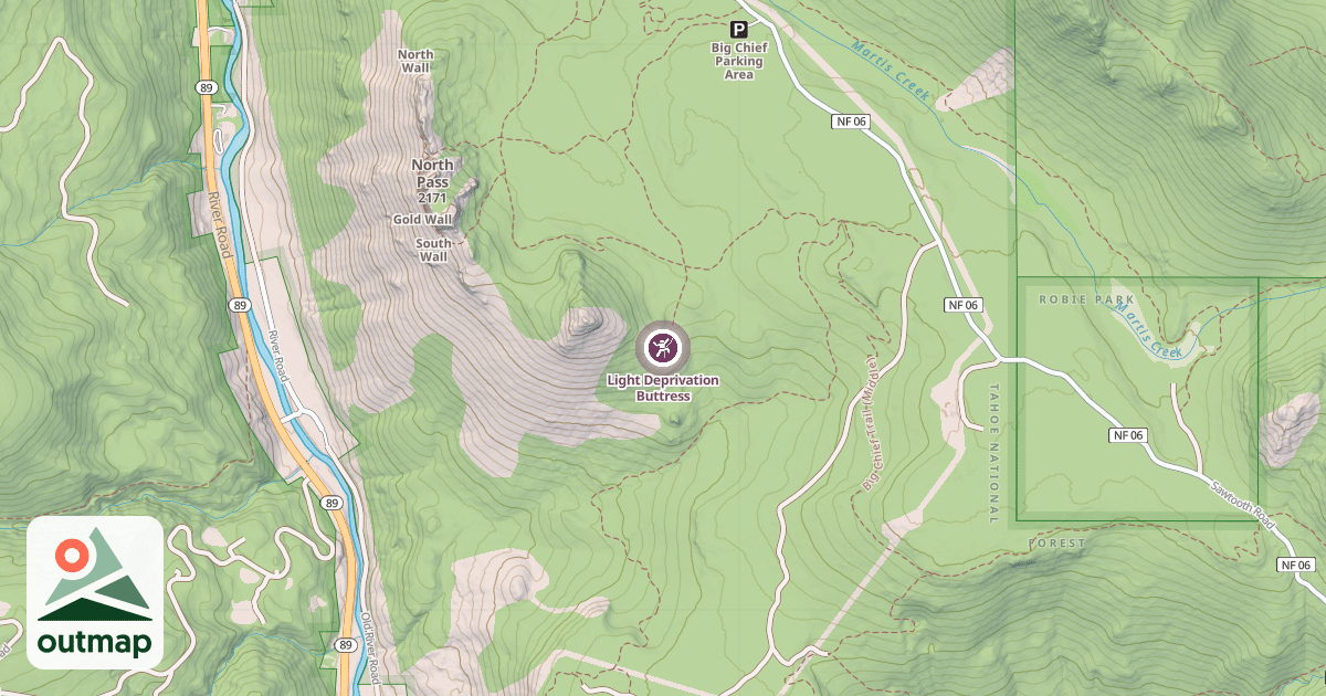 Map of Light Deprivation Buttress