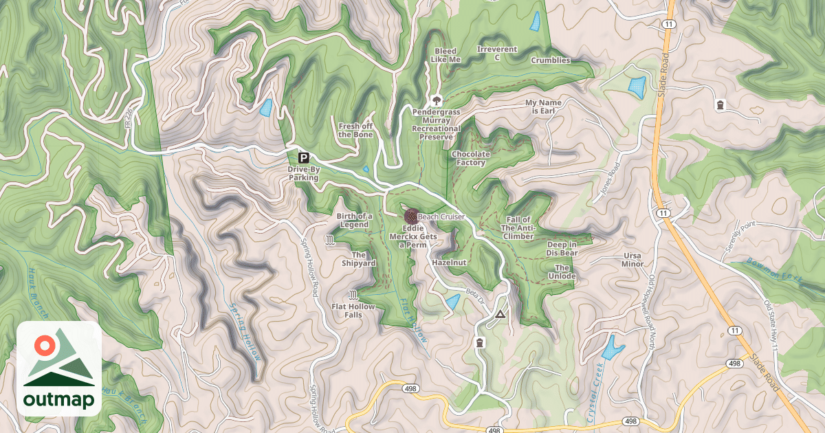 Map of Beach Cruiser