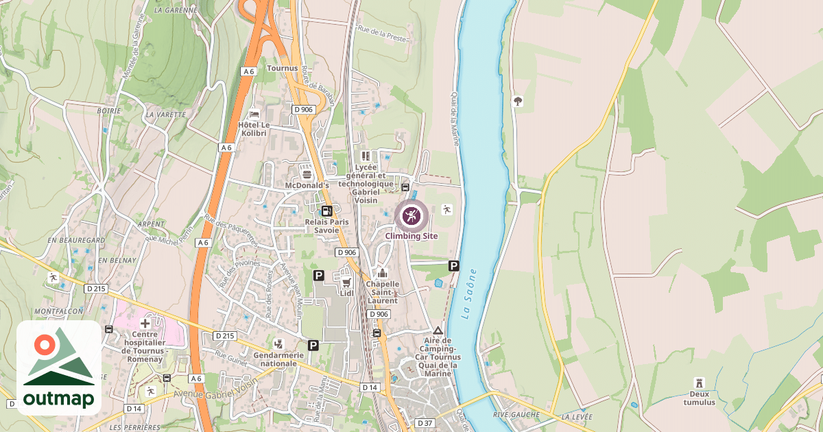 Map of Climbing Site