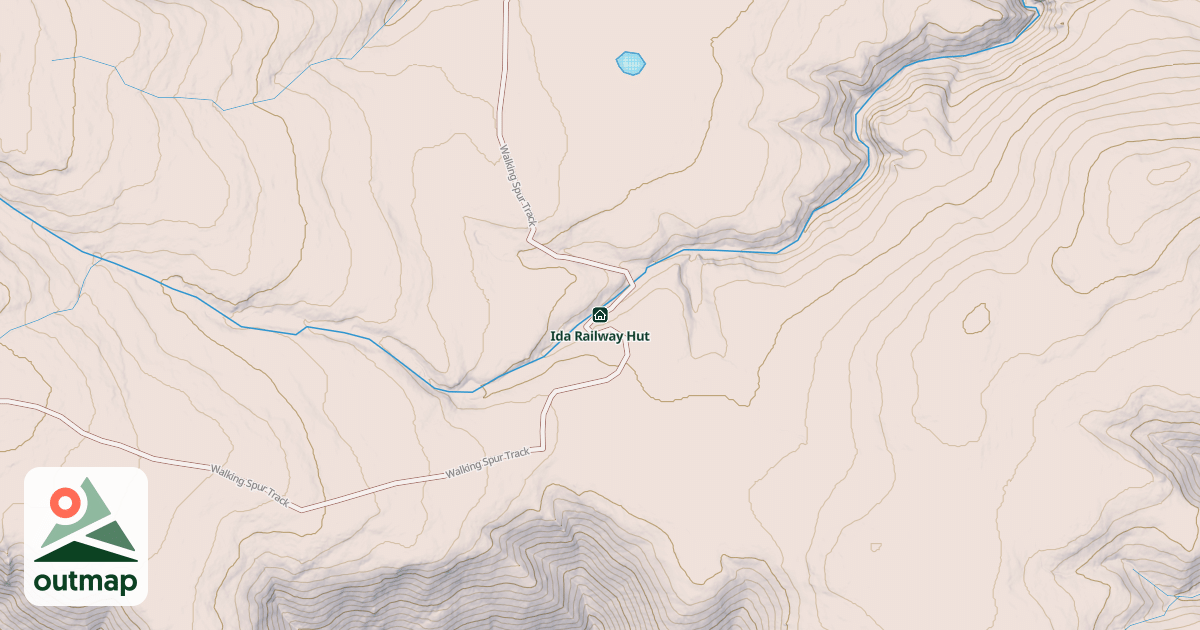Map of Ida Railway Hut