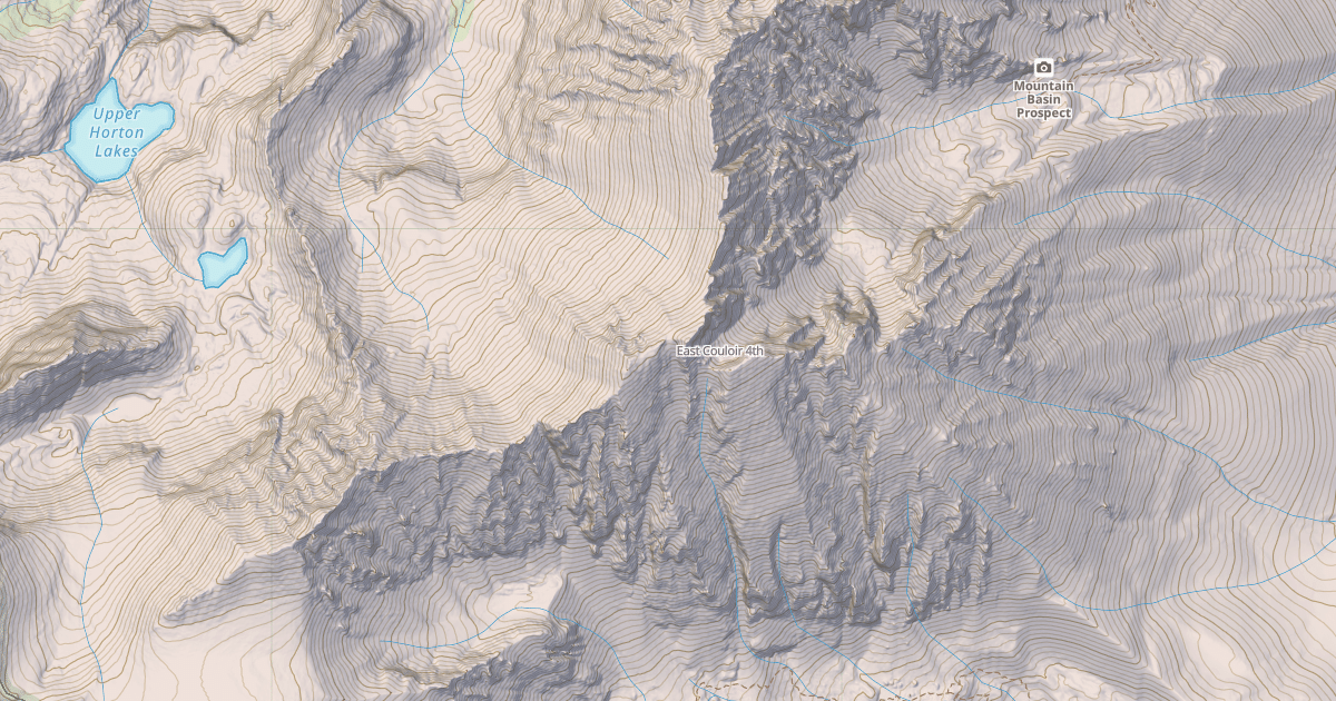 Map preview of East Couloir