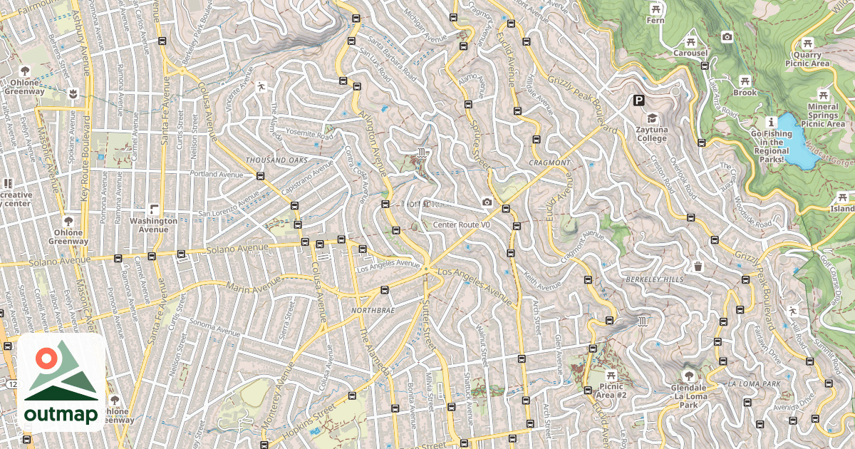 Map of Center Route