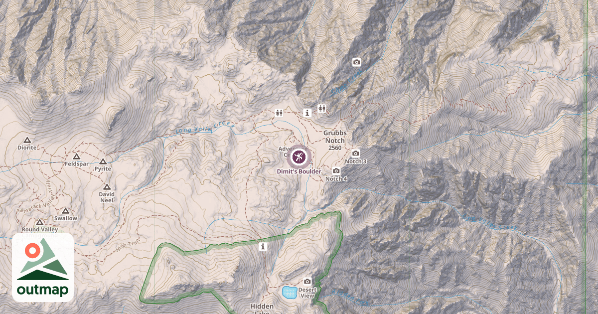 Map of Dimit's Boulder