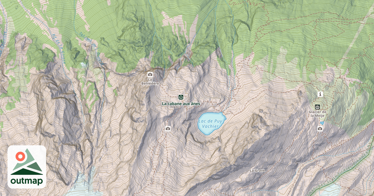 Map of Refuge Évariste Chancel