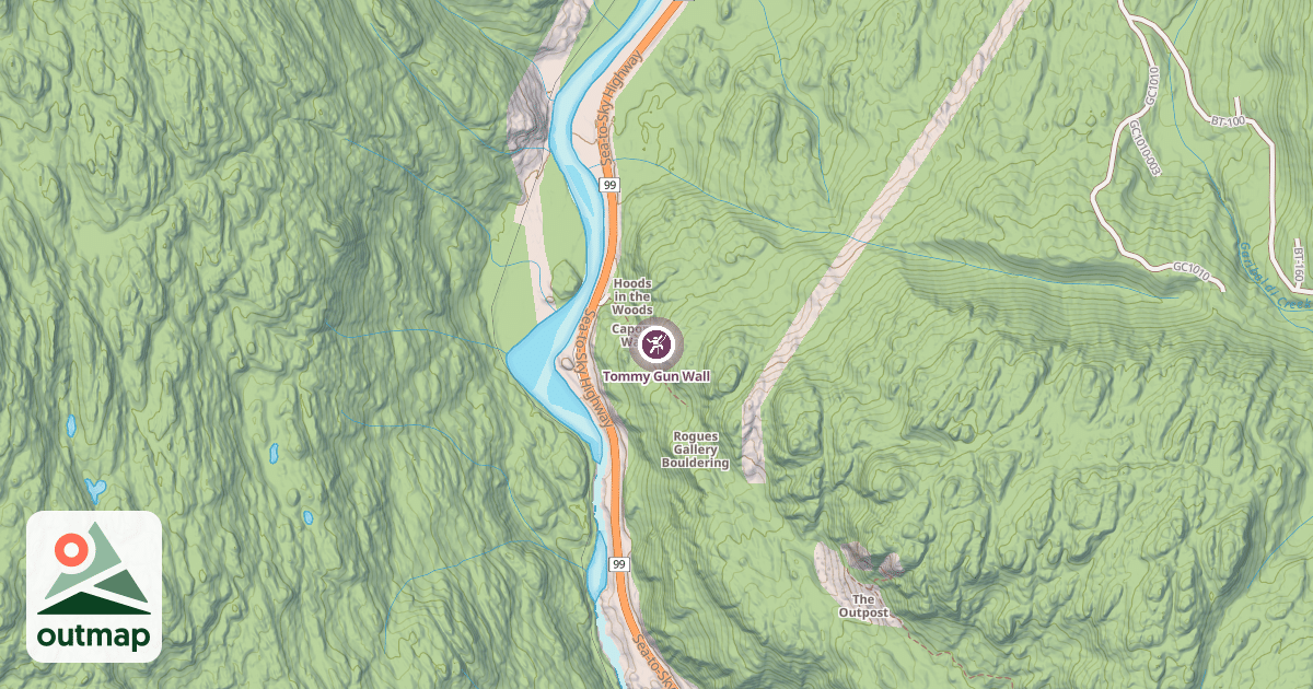 Map of Tommy Gun Wall
