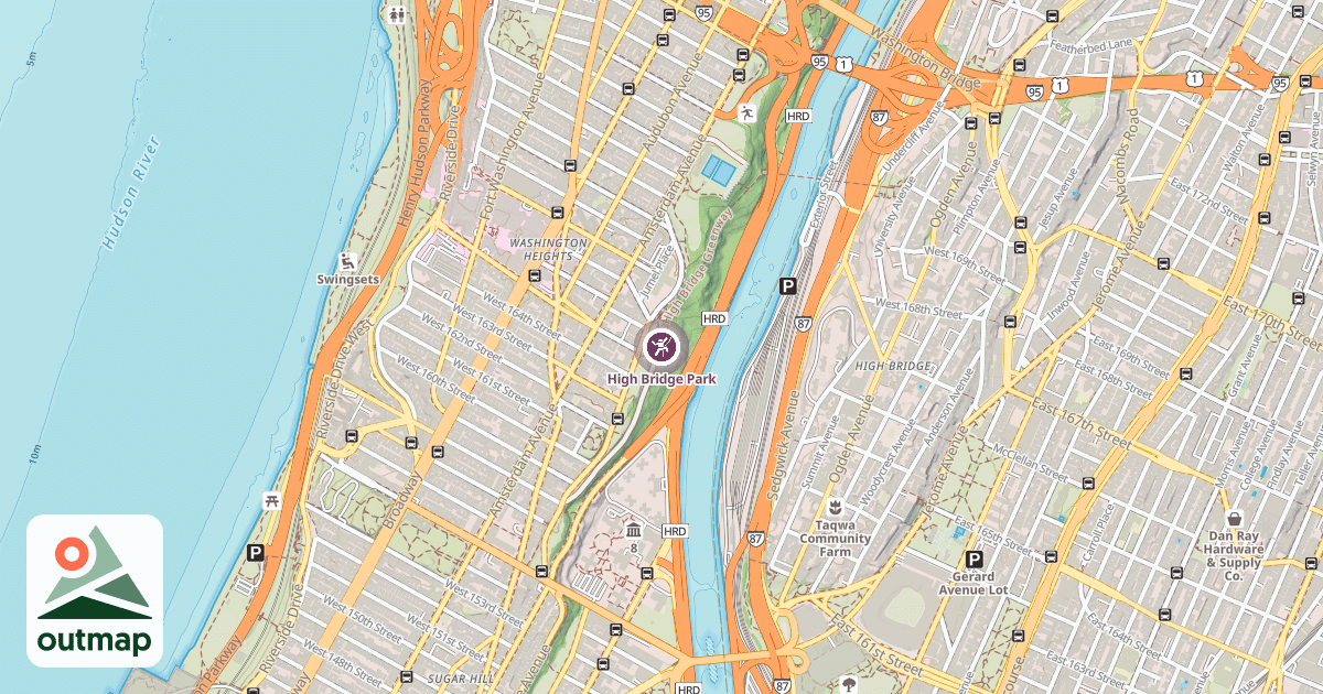 Map of High Bridge Park